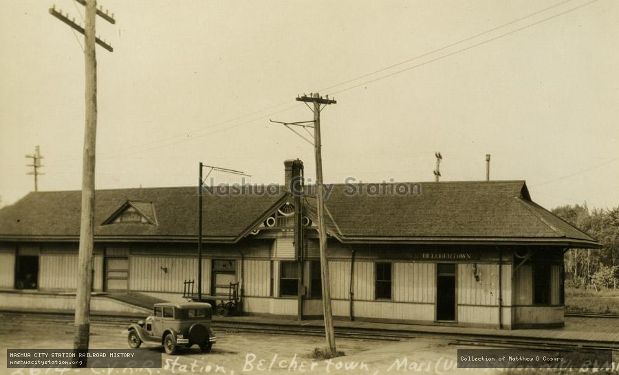 Postcard: Central Vermont Railroad Station, Belchertown, Massachusetts